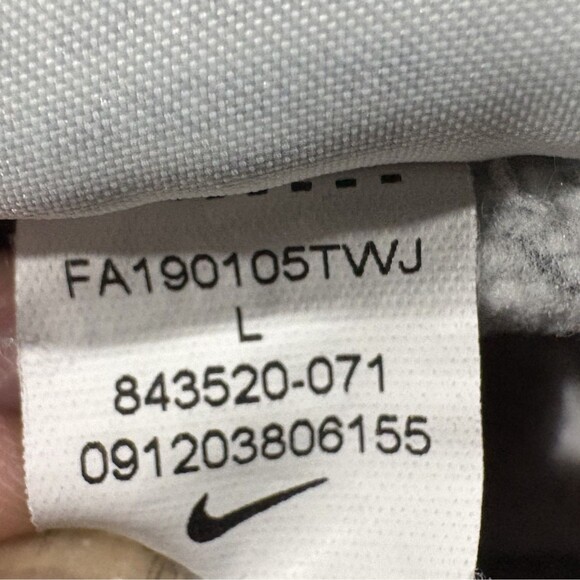 Nike Mens Club Fleece Explosive Shorts 843520-071 Charcoal Grey Black Sz L FLAW - Picture 10 of 11